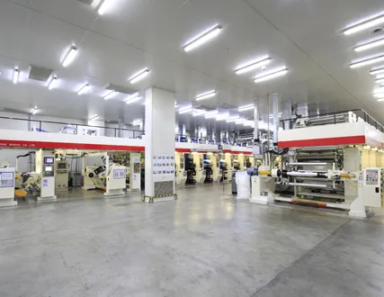 Gravure printing machines: Fuji-14 colors, Fuji- 9 colors, Webcontrol-10 colors