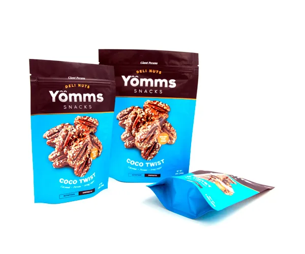 food packaging pouch with zipper