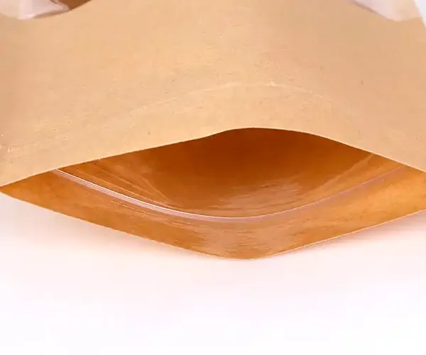 kraft paper pouch zipper